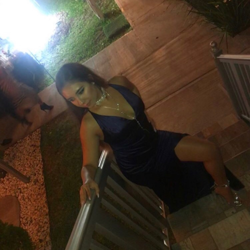 Navy blue dress